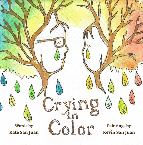 Crying in Color book cover featuring colorful watercolor design representing emotional spectrum