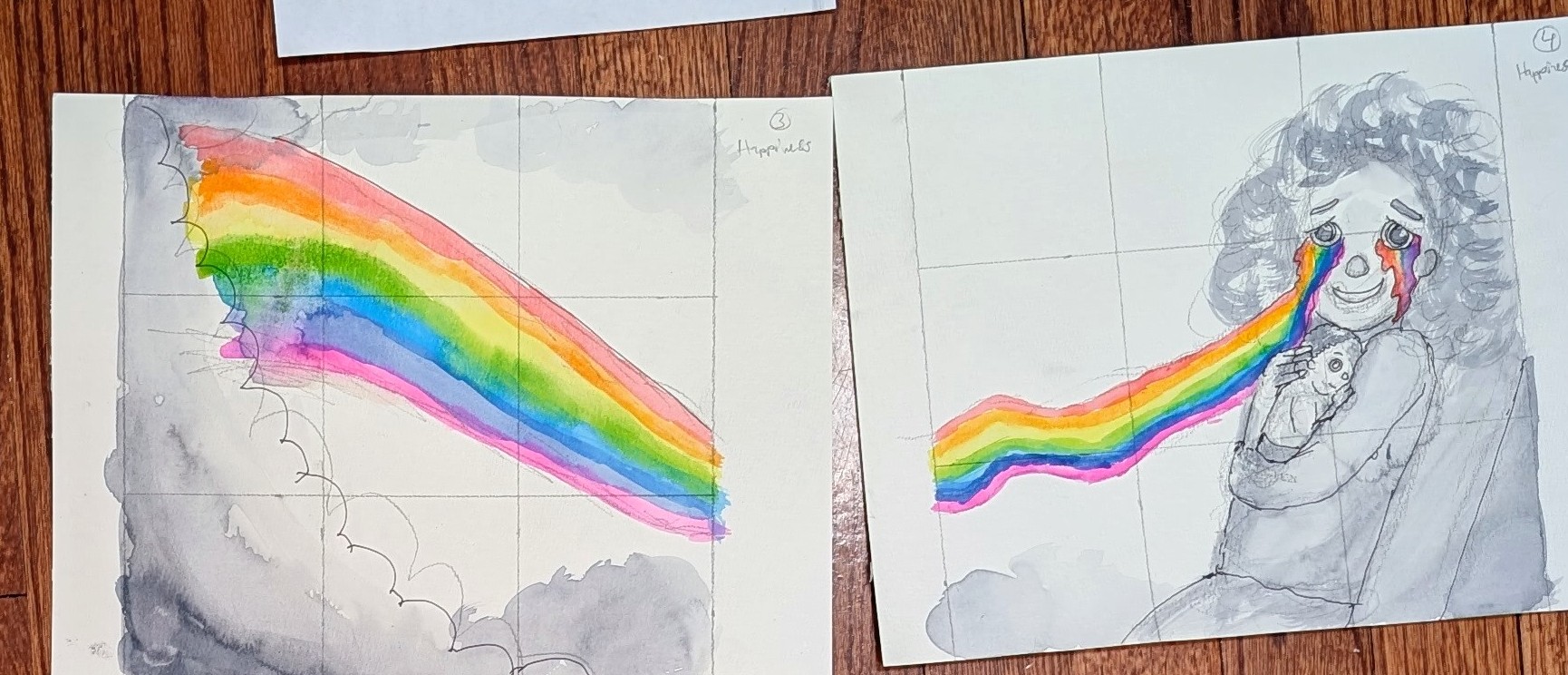 Tear jar necklace close-up