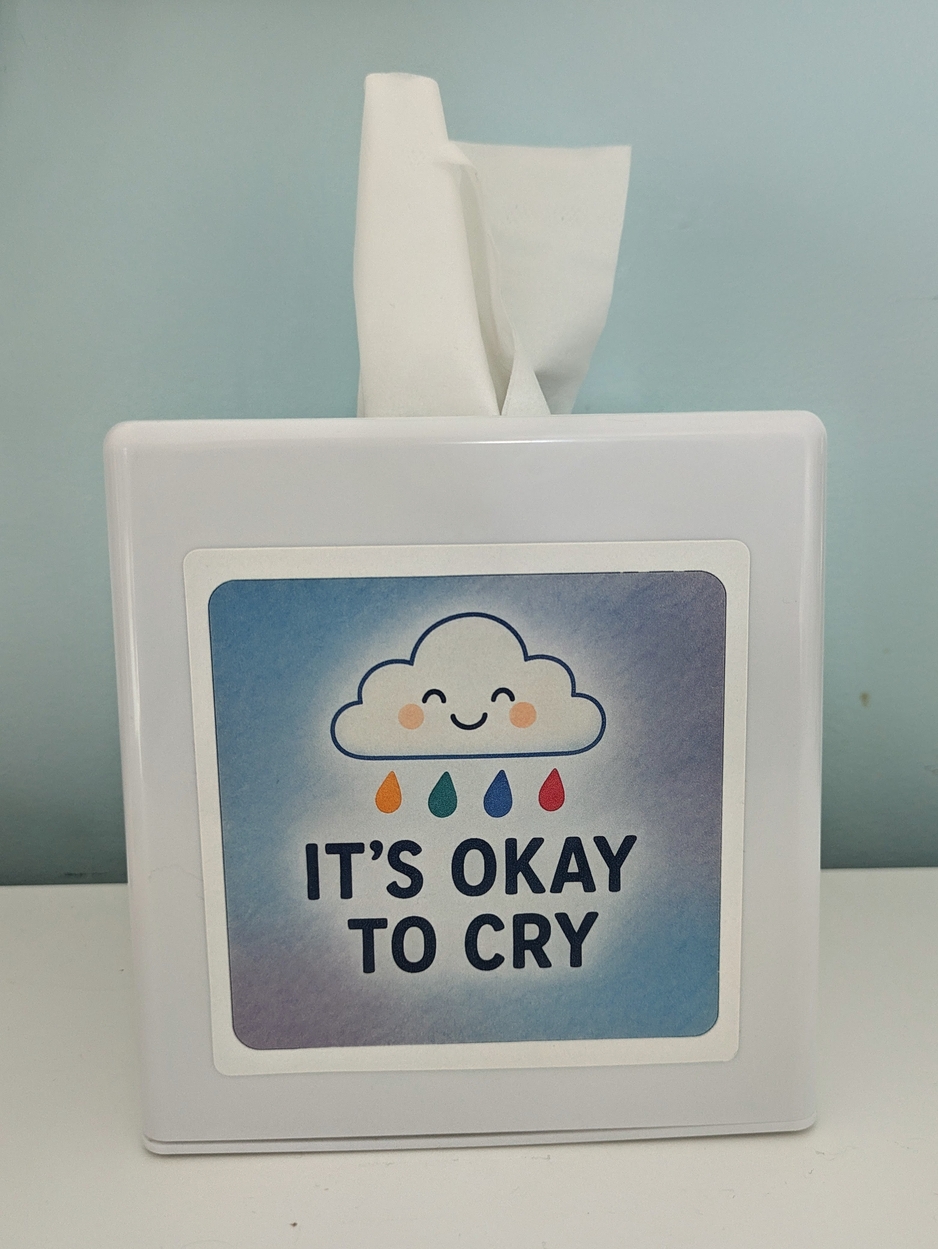 It's okay to cry sticker