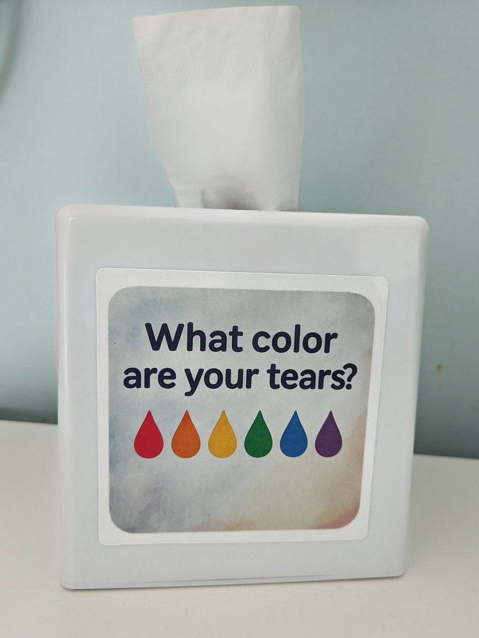 What color are your tears sticker